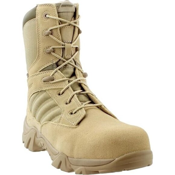 Bates Mens GX-8 Composite Toe Side-Zip Work Boot Desert Tan - E02276 Sz. 8 Wide - Picture 2 of 6